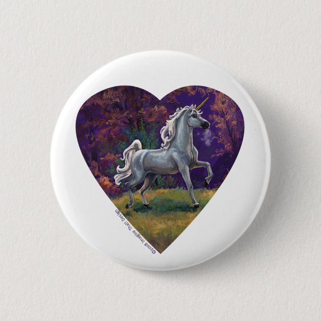 Macaron Rond 5 Cm Glade Unicorn (Devant)