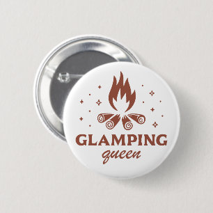 Macaron Rond 5 Cm Glamping fille reine drôle camping boho esthétique