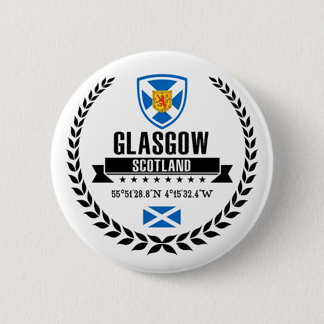 Macaron Rond 5 Cm Glasgow (Devant)