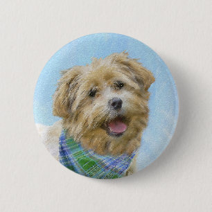 Macaron Rond 5 Cm Glen of Imaal Terrier Peinture - Art original Chie