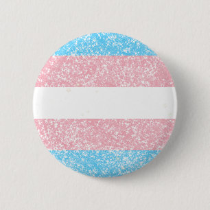 Macaron Rond 5 Cm Glitter transgenre pride