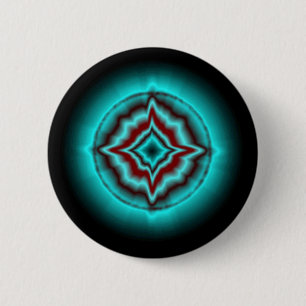 Macaron Rond 5 Cm Glückssterne auf schwarz
