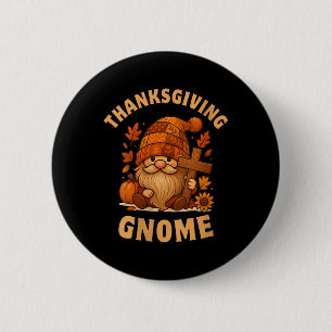Macaron Rond 5 Cm Gnome de Thanksgiving pour femmes Automne Saison C