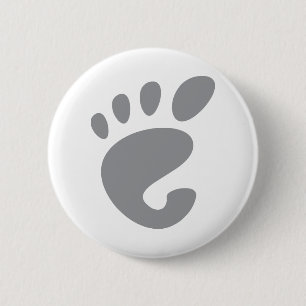Macaron Rond 5 Cm Gnome - Linux - OSS FSF