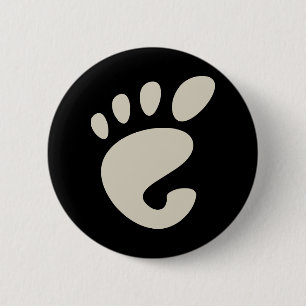 Macaron Rond 5 Cm Gnome - Linux - OSS FSF