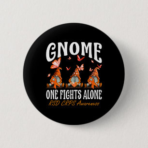 Macaron Rond 5 Cm Gnome One combat seul Rsd Crps Sensibilisation