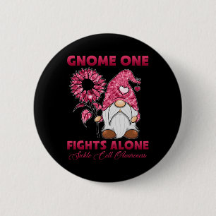 Macaron Rond 5 Cm Gnome One Combight Alone Burgundy Ribbon Sickcell