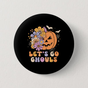 Macaron Rond 5 Cm Go Ghouls Halloween Costume Citrouille Retro Gr