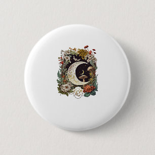 Macaron Rond 5 Cm Goblincore esthétique et cottagecore champignon do