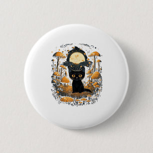 Macaron Rond 5 Cm Goblincore esthétique et cottagecore sous champign