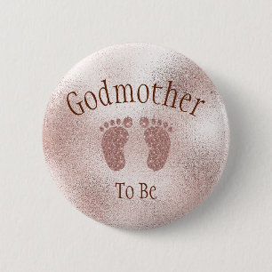 Macaron Rond 5 Cm Godmère Pour Être Baby shower Rose Fille Pieds Bu