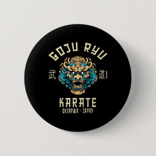 Macaron Rond 5 Cm Goju Ryu Martial Arts Clothing Co. Goju Ryu Karate
