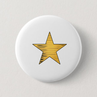 Macaron Rond 5 Cm Gold Star