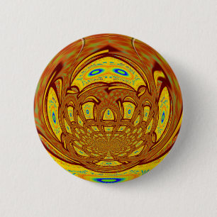 Macaron Rond 5 Cm Golden Baseball Glove