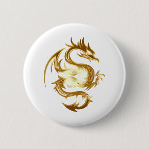 Macaron Rond 5 Cm Golden Dragon