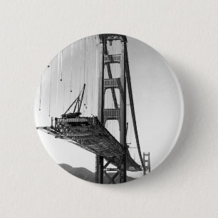 Macaron Rond 5 Cm Golden gate bridge I