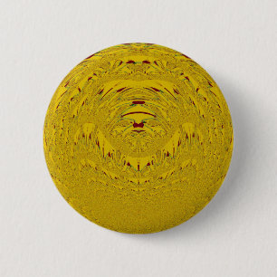 Macaron Rond 5 Cm Golden Lion Head Art