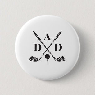 Macaron Rond 5 Cm Golf Best Papa Par Par Papa Golfer Fête des pères