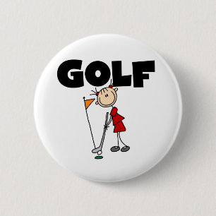 Macaron Rond 5 Cm GOLF de filles