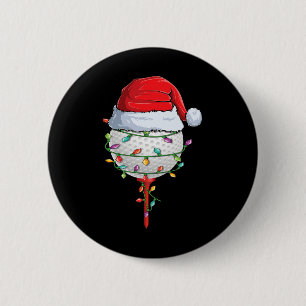 Macaron Rond 5 Cm Golf de Noël Pyjama Fun Holiday Golf Ball San