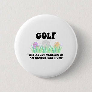 Macaron Rond 5 Cm Golf La Version Adulte D'Une Chasse Aux Oeufs De P