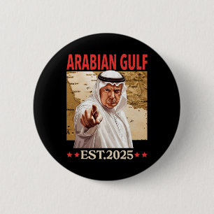 Macaron Rond 5 Cm Golfe d'Arabie Rétro Arabe Golfe d'Arabie Amusant