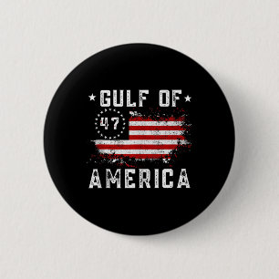 Macaron Rond 5 Cm Golfe Des États-Unis Drôle Usa Drapeau Pour Hommes