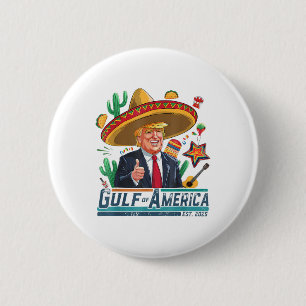 Macaron Rond 5 Cm Golfe Des Usa Amérique Est 2025 Cinco De Mayo Trum