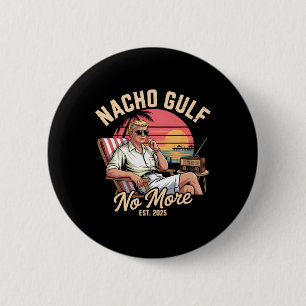 Macaron Rond 5 Cm Golfe Nacho Plus Drôle Vacances Trump 2025 