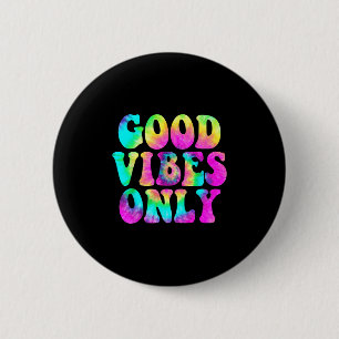 Macaron Rond 5 Cm Good Vibes Uniquement Teinture Colorée Mignonne Ca