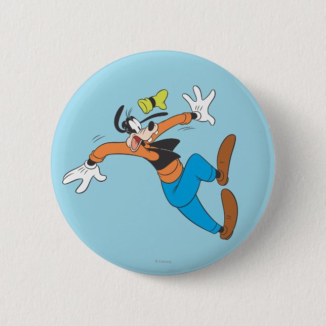 Macaron Rond 5 Cm Goofy | Glissement (Devant)
