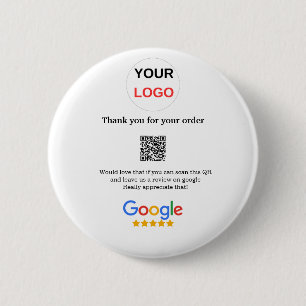 Macaron Rond 5 Cm Google examen logo de l'entreprise Analyser QR exa