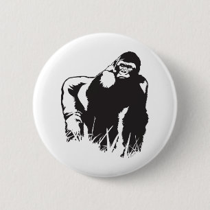 Macaron Rond 5 Cm Gorilla