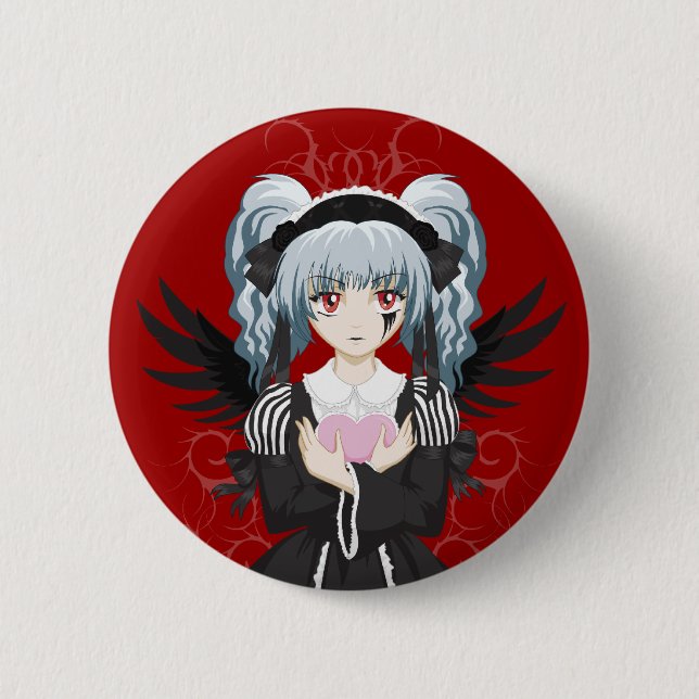 Macaron Rond 5 Cm Gothloli (Devant)