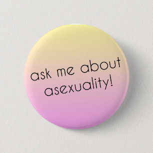 Macaron Rond 5 Cm Goupille asexuelle de fierté