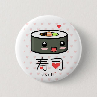 Macaron Rond 5 Cm Goupille d'amour de sushi