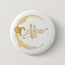 Goupille de bouton souillée par café
