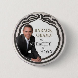 Macaron Rond 5 Cm Goupille de canular d'Anti-Obama