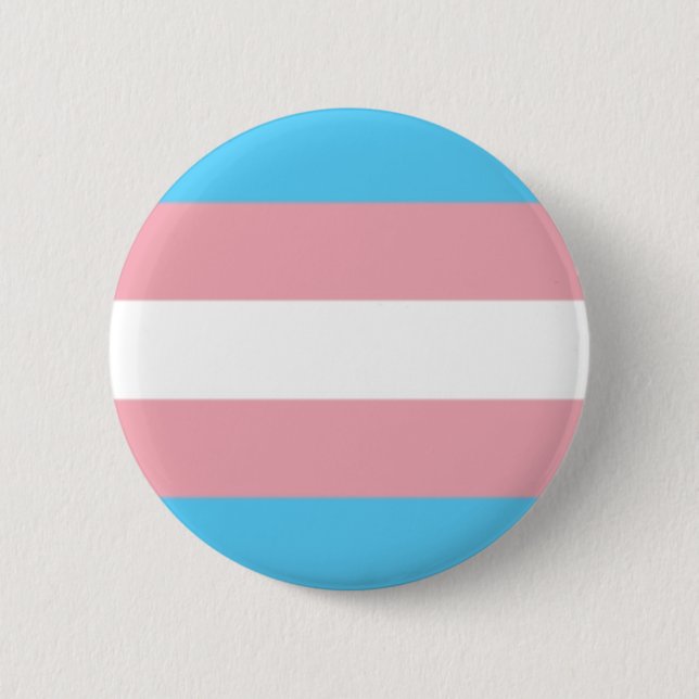 Macaron Rond 5 Cm goupille de fierté de transsexuel (Devant)