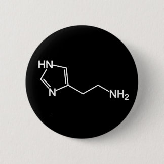 Macaron Rond 5 Cm Goupille de molécule de Histadine