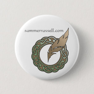 Macaron Rond 5 Cm Goupille de plume d'oiseau chanteur - conception