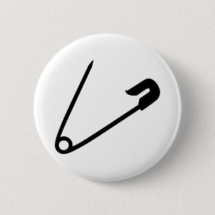 Macaron Rond 5 Cm Goupille de sécurité