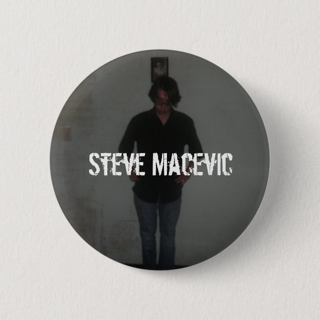 Macaron Rond 5 Cm Goupille de Steve Macevic (Devant)