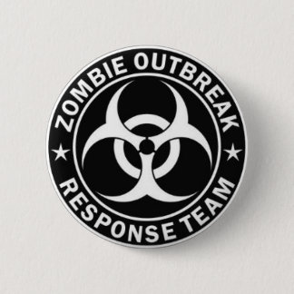 Macaron Rond 5 Cm goupille d'équipe de manifestation de zombi