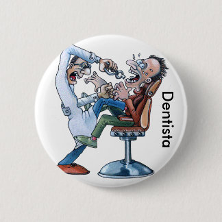 Macaron Rond 5 Cm Goupille du Dentiste