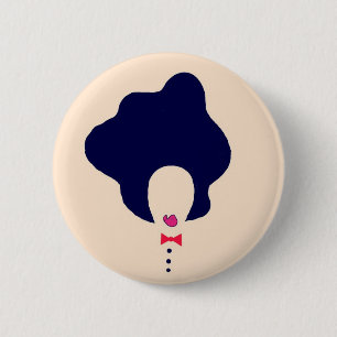 Macaron Rond 5 Cm goupille naturelle d'art de cheveux