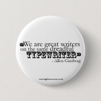 Macaron Rond 5 Cm Goupille terrible de machine à écrire