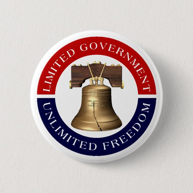 Macaron Rond 5 Cm Gouvernement limité - bouton (Devant)