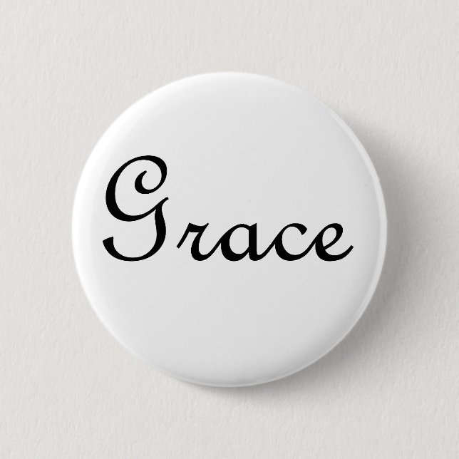Macaron Rond 5 Cm Grâce (Devant)