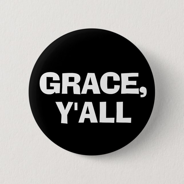 Macaron Rond 5 Cm Grace Y'all (Devant)